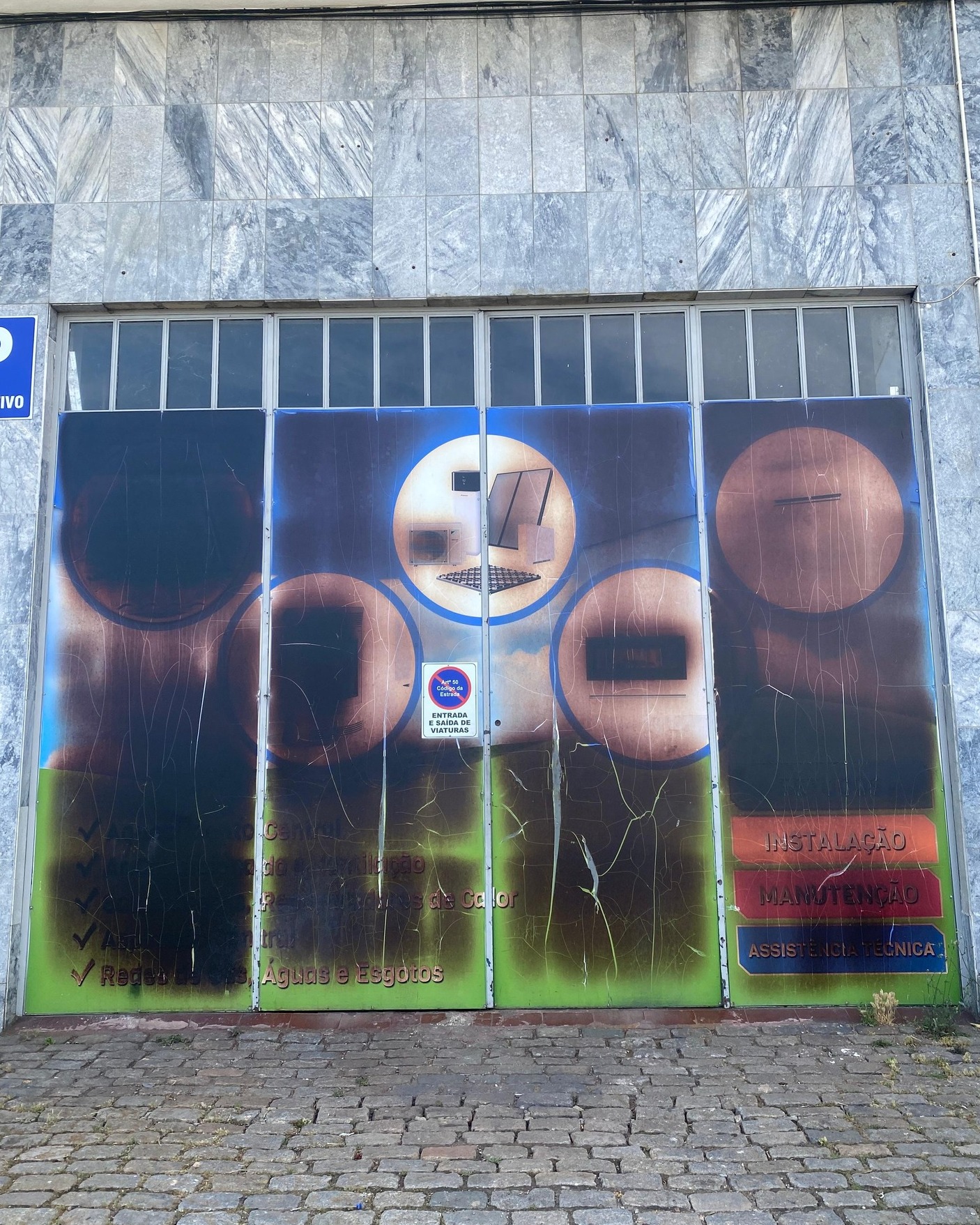 Antes da aplicação de vinil