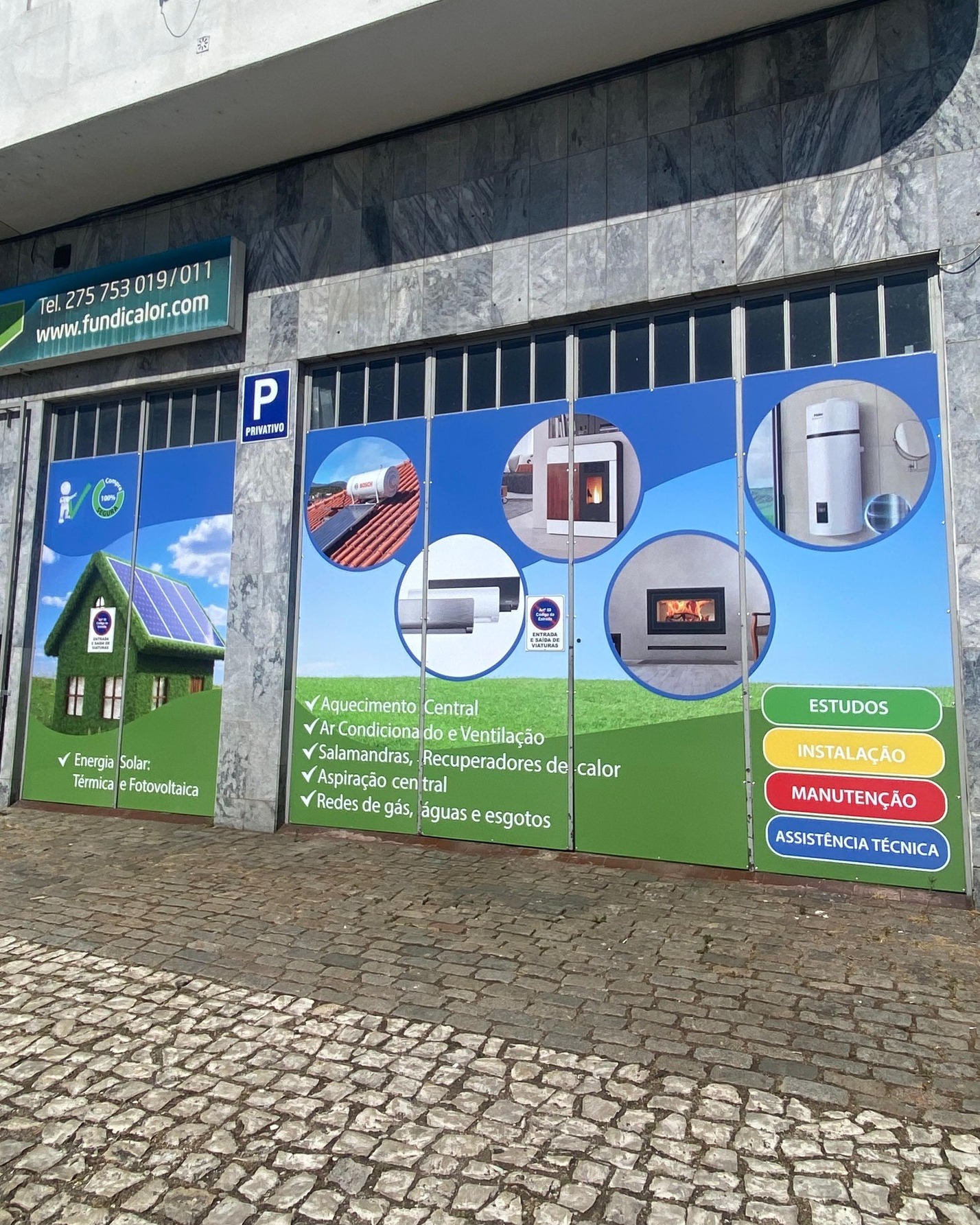 Depois da aplicação de vinil